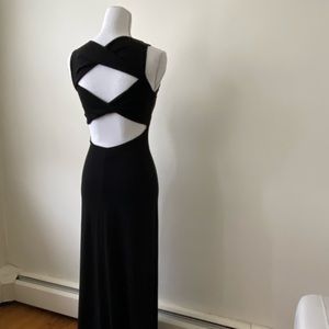 BCBG MAXI AZRIA LONG BLACK DRESS
